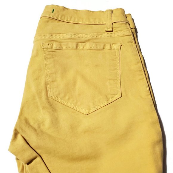 J Brand Women's Skinny Leg 811K120 Mid Rise Jeans in Pale Yellow, Size 25 - Picture 5 of 12